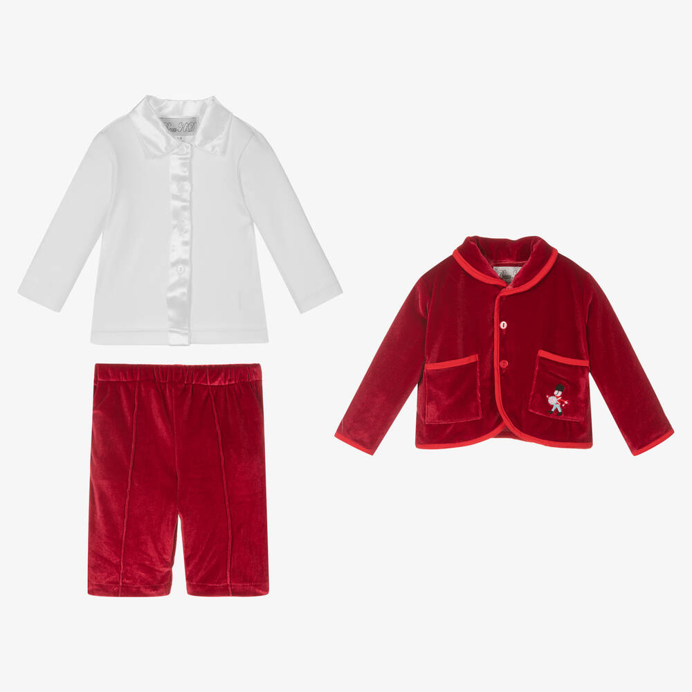 Beau KiD-Красный брючный комплект | Childrensalon Outlet