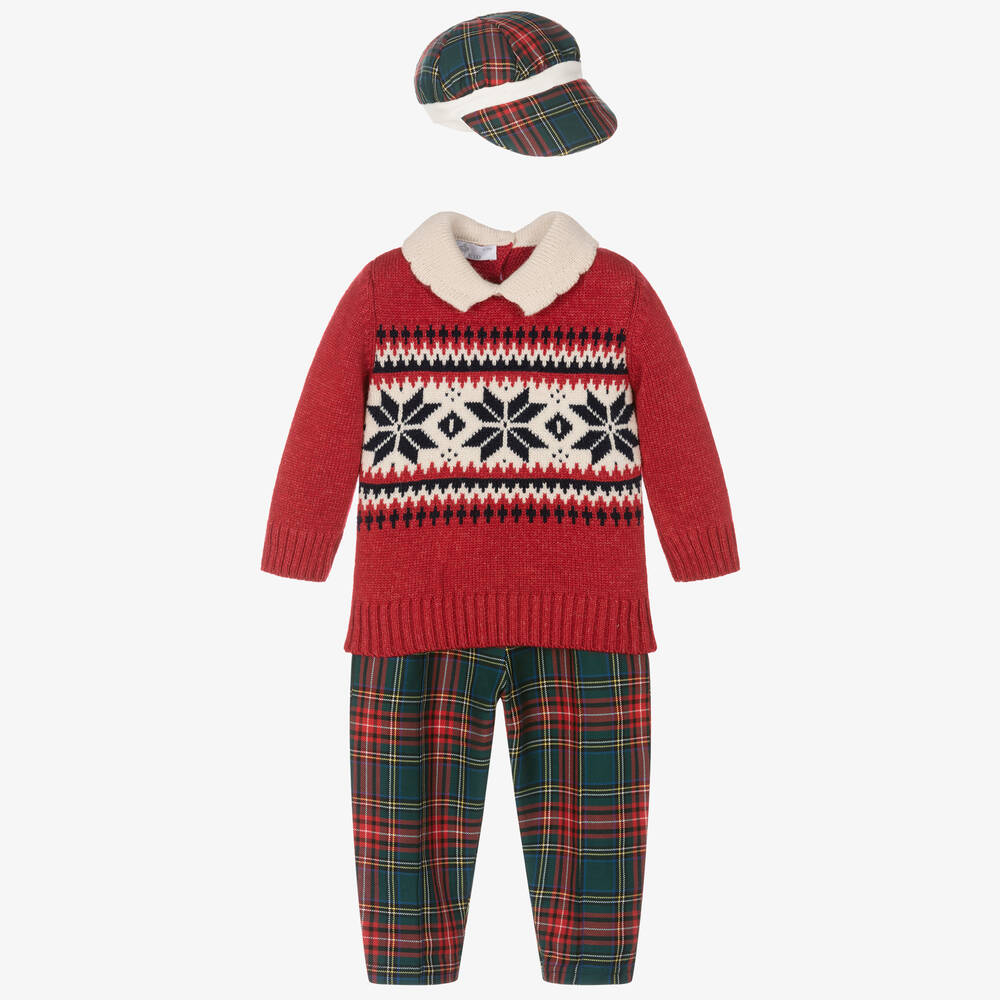 Beau KiD - Комплект с красным топом и штанишками для малышей | Childrensalon