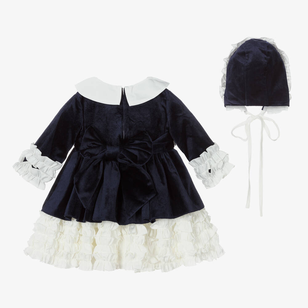 Beau KiD-Baby Girls Blue Dress Set | Childrensalon Outlet