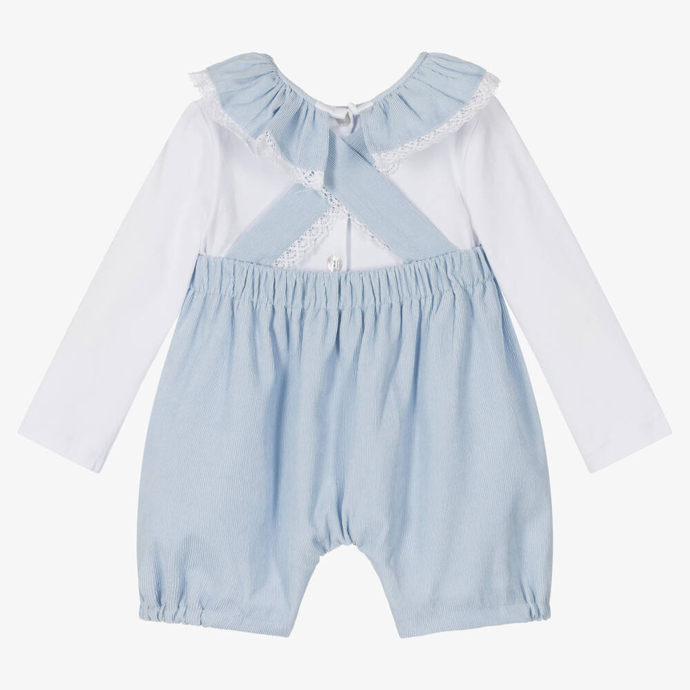 Beau KiD-Топ и голубой полукомбинезон с медвежонком | Childrensalon Outlet