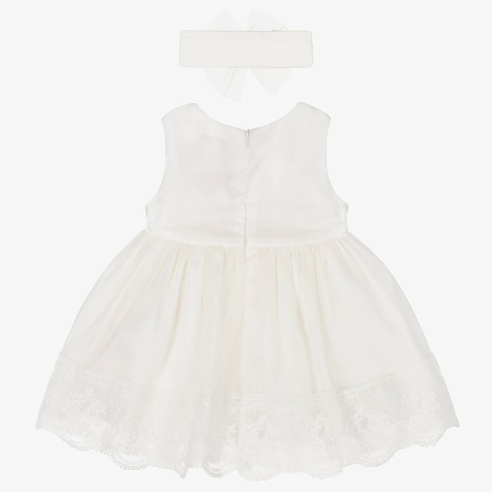 Beau KiD-Baby Girls Ivory Tulle Dress Set | Childrensalon Outlet