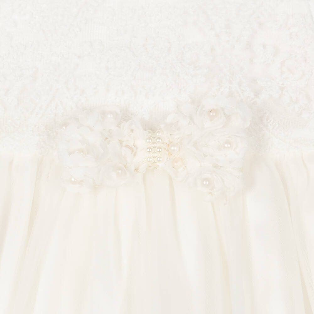 Beau KiD-Baby Girls Ivory Tulle Dress Set | Childrensalon Outlet