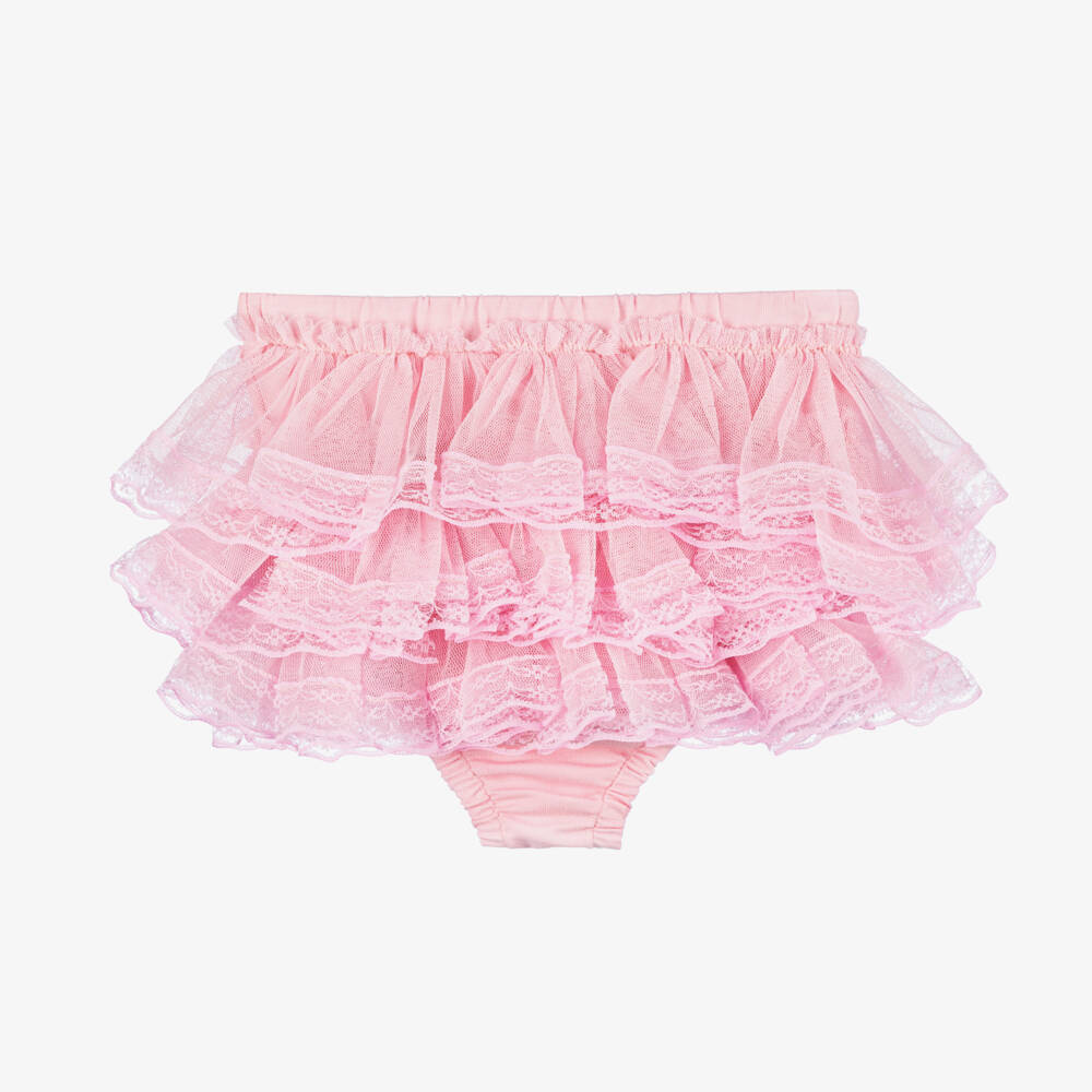 Beau KiD-Кружевные шорты для девочек розовые | Childrensalon Outlet