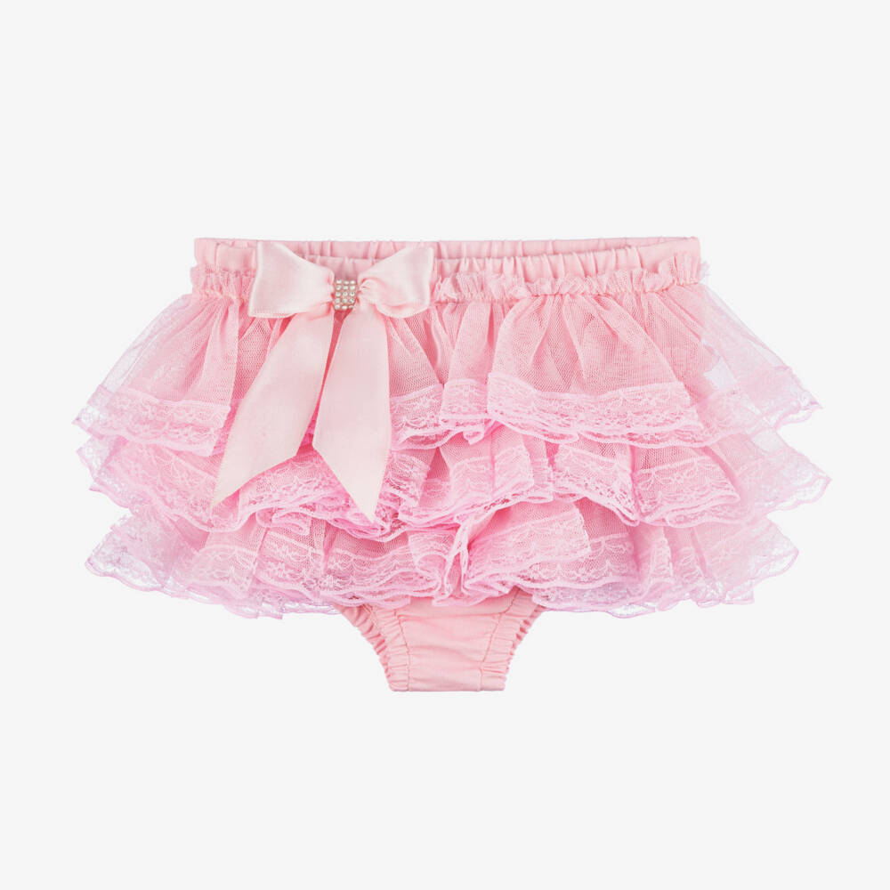 Beau KiD-Кружевные шорты для девочек розовые | Childrensalon Outlet