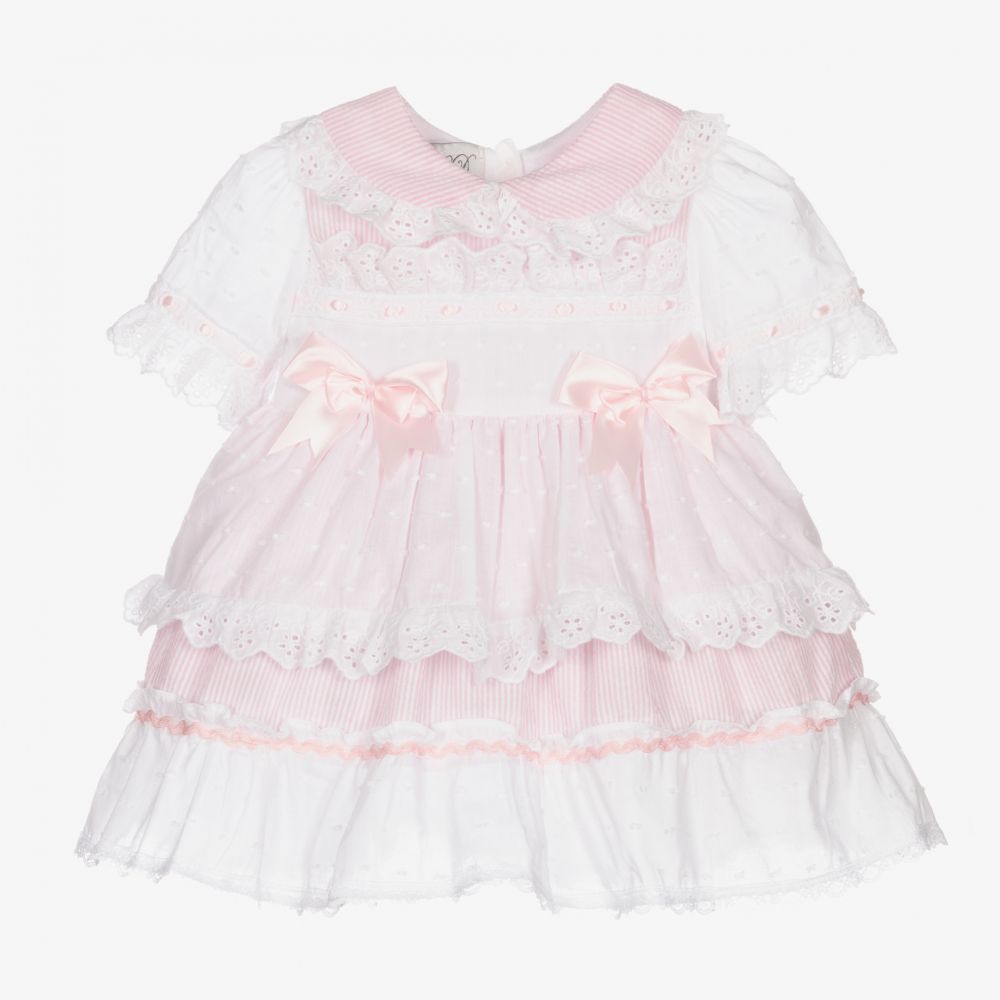 Beau KiD - Baby Girls Pink Lace Dress | Childrensalon