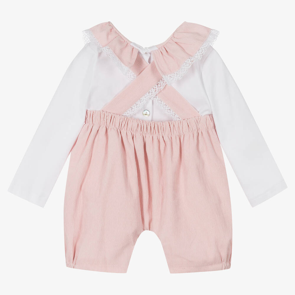 Beau KiD-Топ и розовый полукомбинезон с медвежонком | Childrensalon Outlet