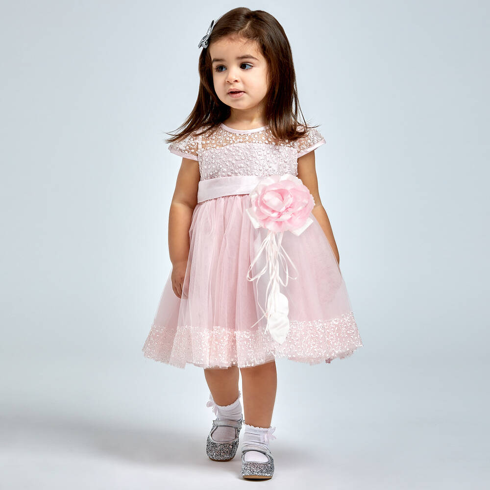 Beau KiD-Baby Girls Satin & Tulle Dress | Childrensalon Outlet