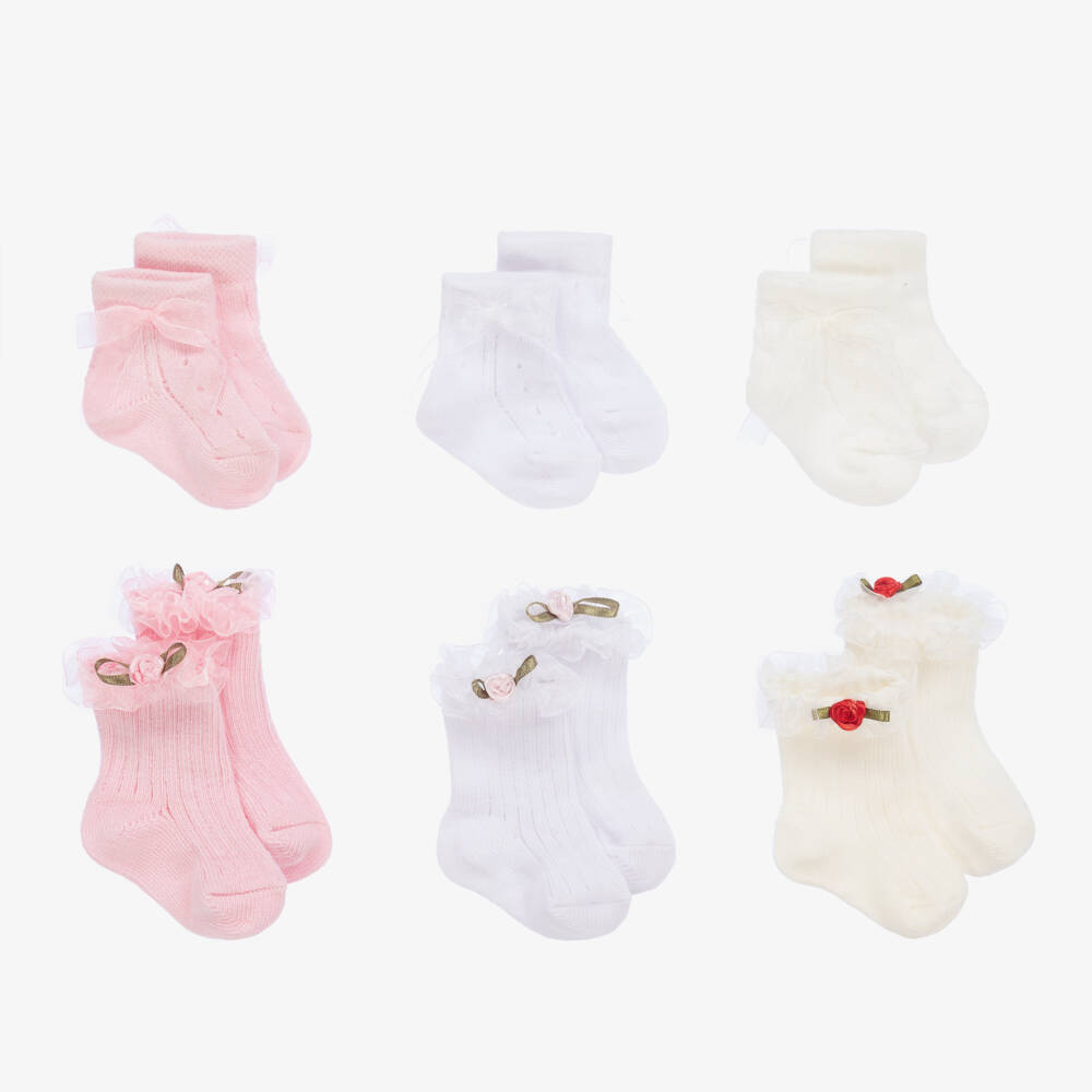 Beau KiD-جوارب قطن للمولودات (عدد 6) | Childrensalon Outlet