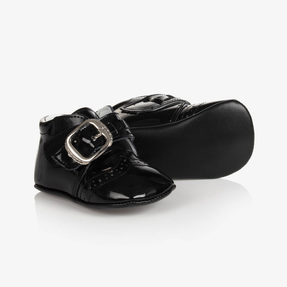 Beau KiD - Black Pre-Walker Baby Shoes | Childrensalon