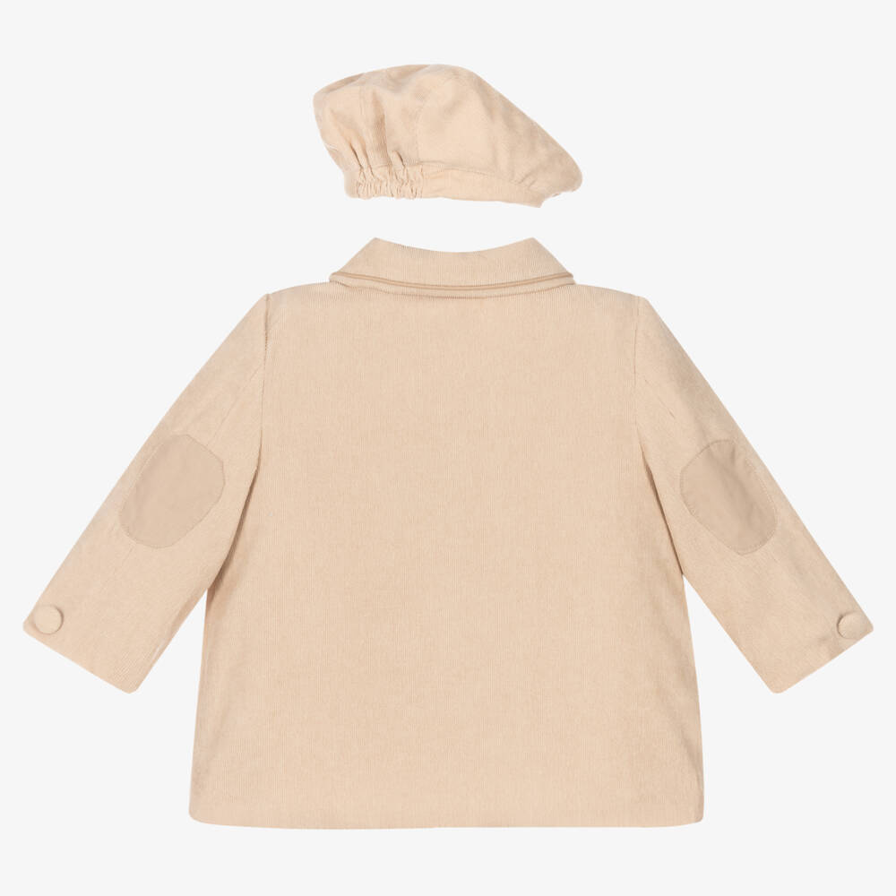 Beau KiD-Бежевый вельветовый комплект пальто для мальчиков | Childrensalon Outlet