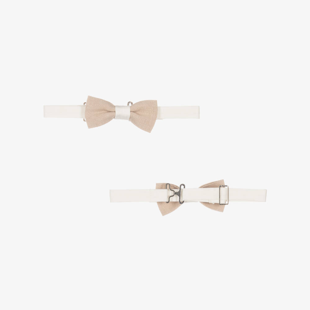 Beau KiD-Boys Beige Linen Shorts Suit | Childrensalon Outlet