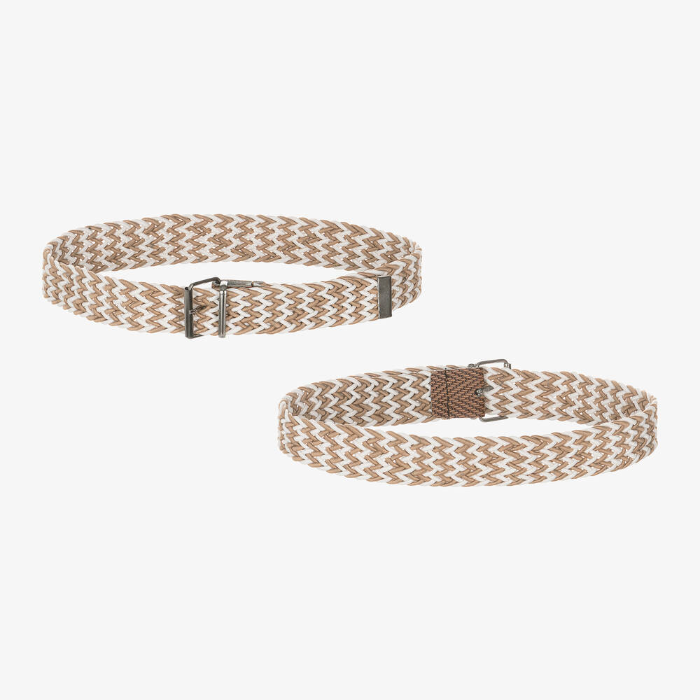 Beau KiD-Boys Blue & Brown Cotton Shorts Suit | Childrensalon Outlet