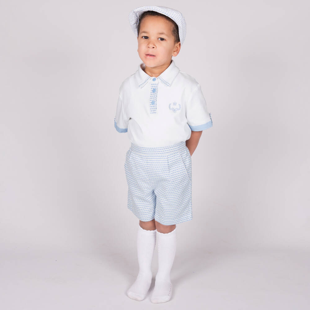 Beau KiD-Шорты трио синие и белые для мальчиков | Childrensalon Outlet