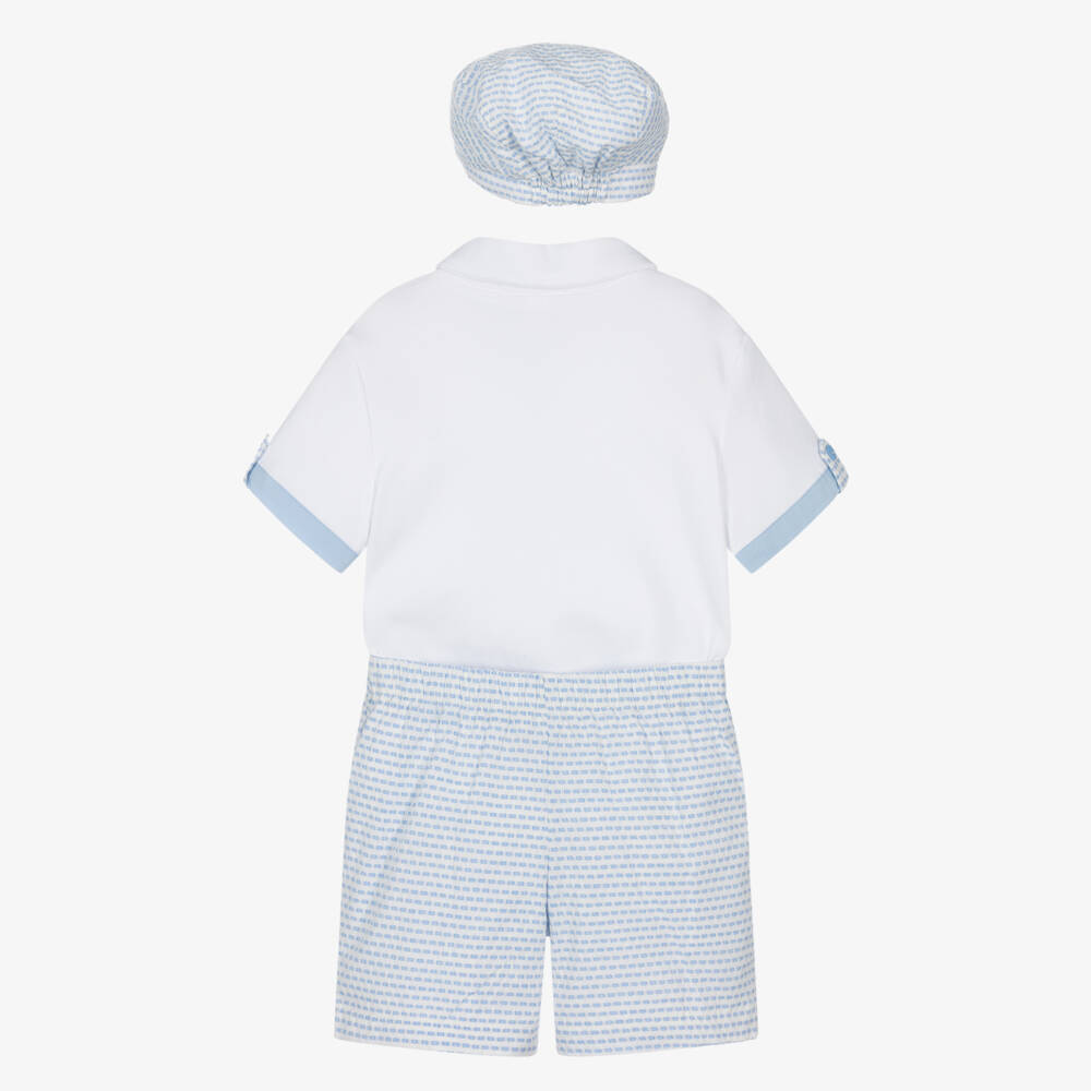 Beau KiD-Шорты трио синие и белые для мальчиков | Childrensalon Outlet