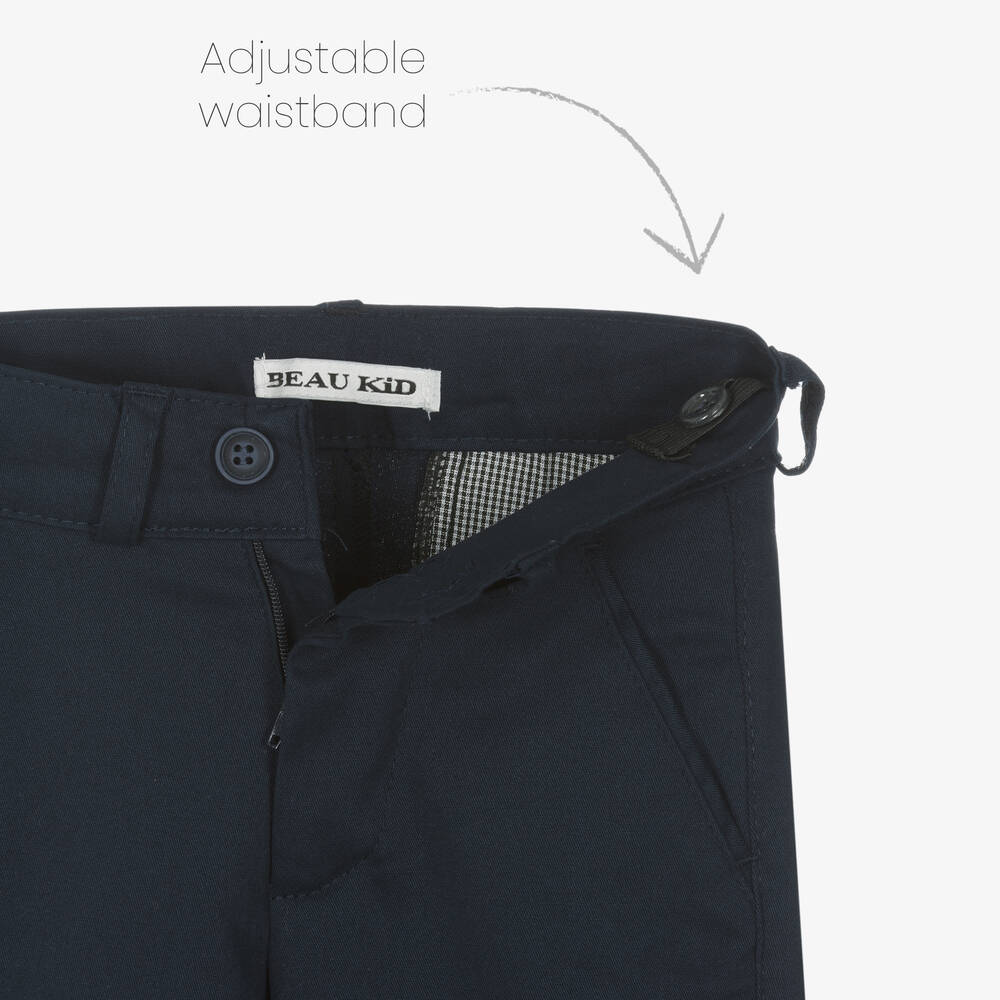 Beau KiD-Boys Blue & Yellow Shorts Set | Childrensalon Outlet