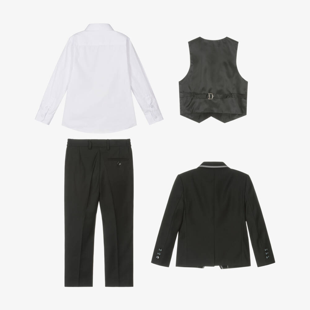 Beau KiD-طقم كلاسيكي أسود من التويل للأولاد | Childrensalon Outlet