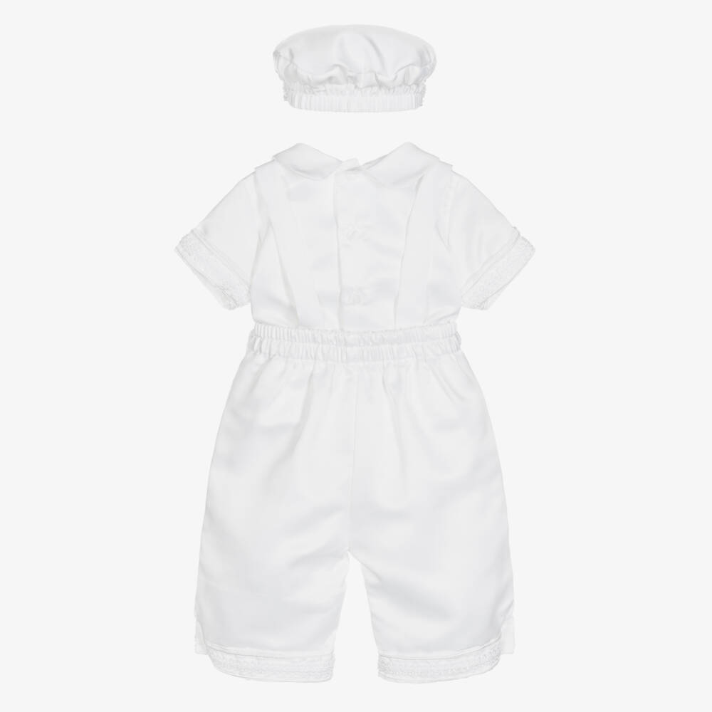 Beau KiD-Boys Classic White Shorts Ensemble | Childrensalon Outlet