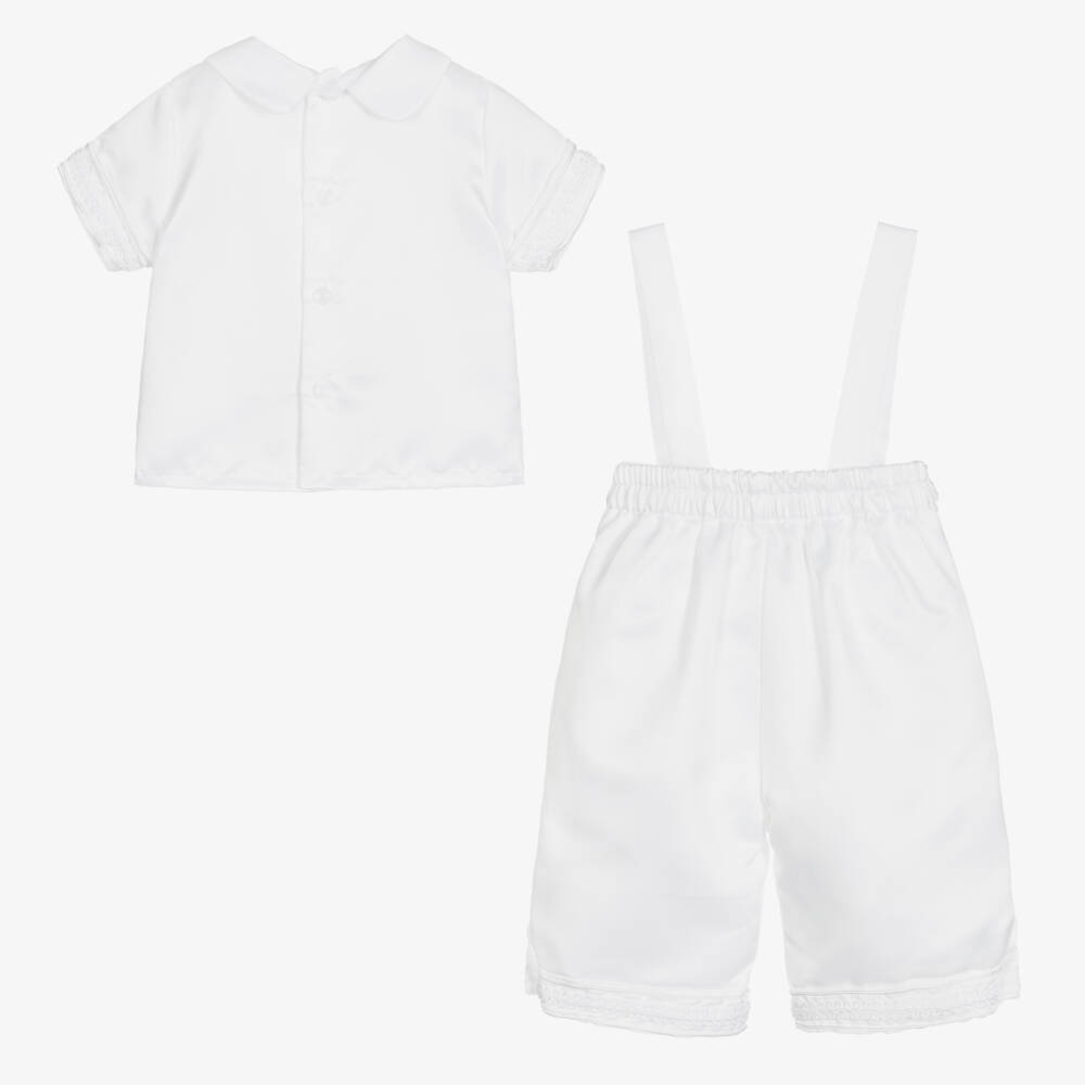 Beau KiD-Boys Classic White Shorts Ensemble | Childrensalon Outlet