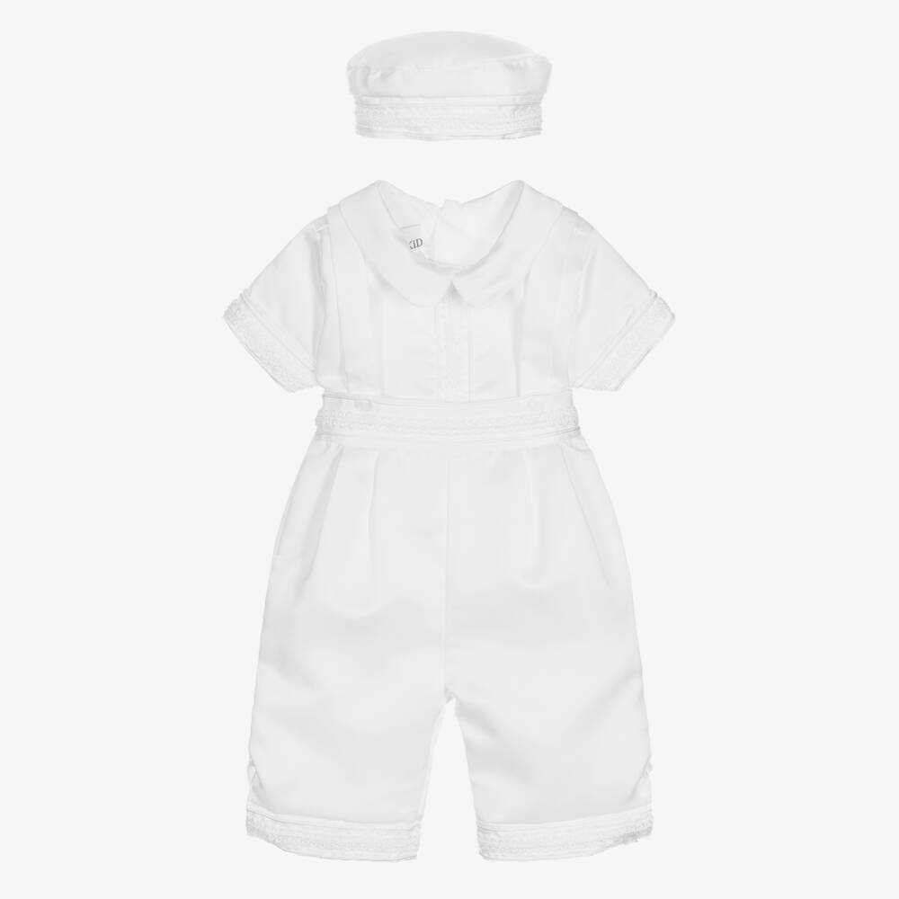 Beau KiD-Boys Classic White Shorts Ensemble | Childrensalon Outlet
