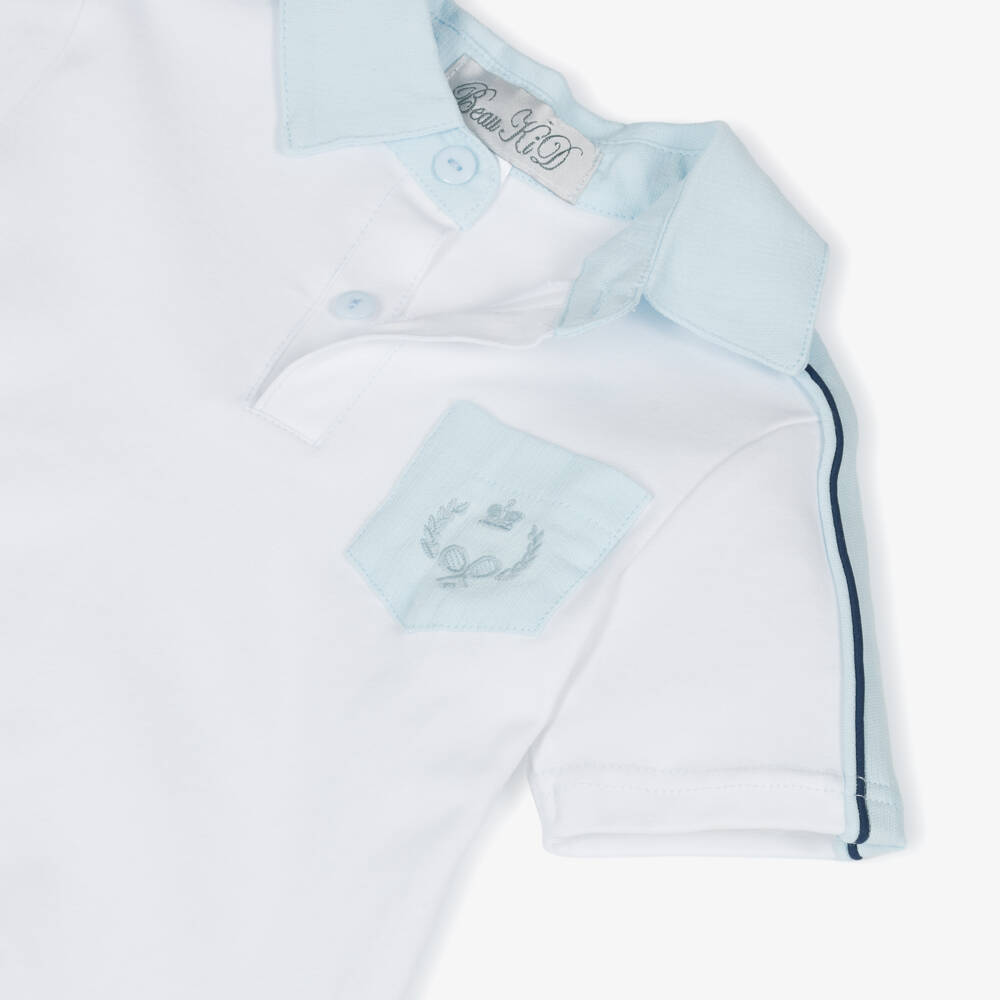 Beau KiD-Boys Cool Blue Cotton Set | Childrensalon Outlet