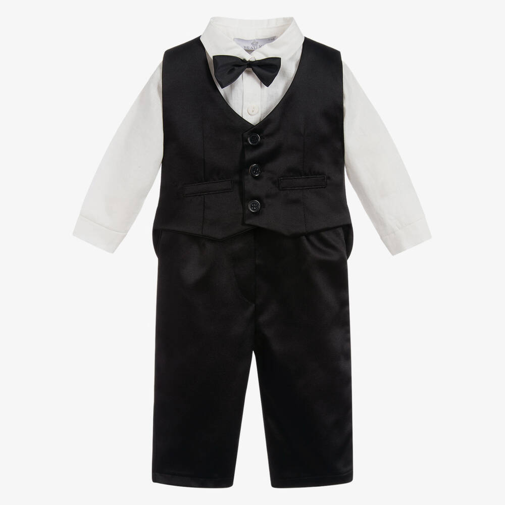 Beau KiD-Элегантный черный жилет для мальчиков | Childrensalon Outlet