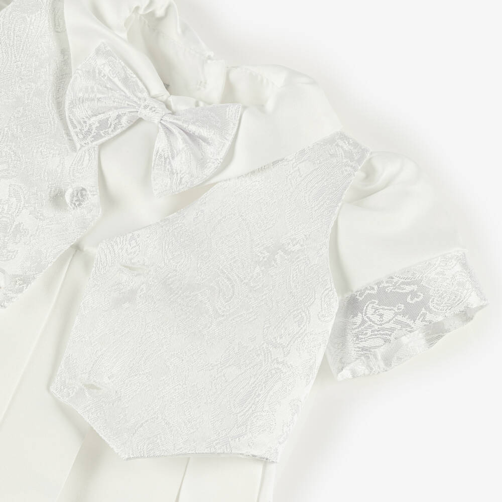 Beau KiD-Элегантный кремовый атласный комплект для мальчиков | Childrensalon Outlet