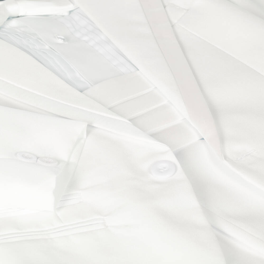 Beau KiD-Boys Elegant White Tuxedo Set | Childrensalon Outlet