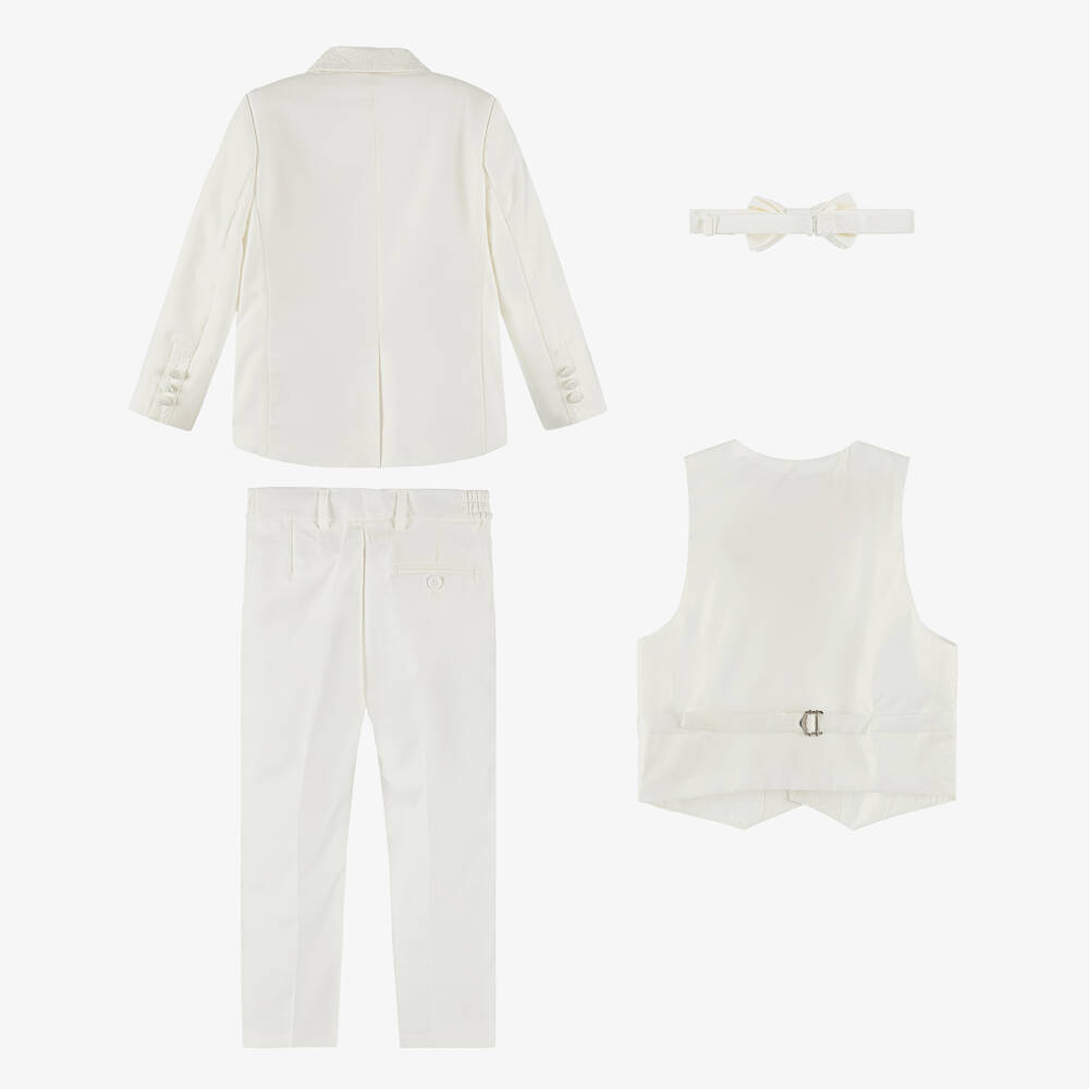 Beau KiD-طقم بدلة عاجي مزهر للأولاد | Childrensalon Outlet