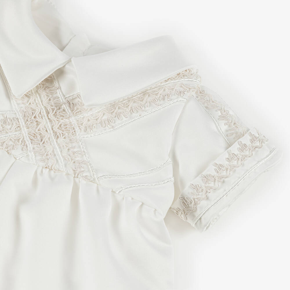 Beau KiD-Boys Ivory Satin Suit & Cap | Childrensalon Outlet