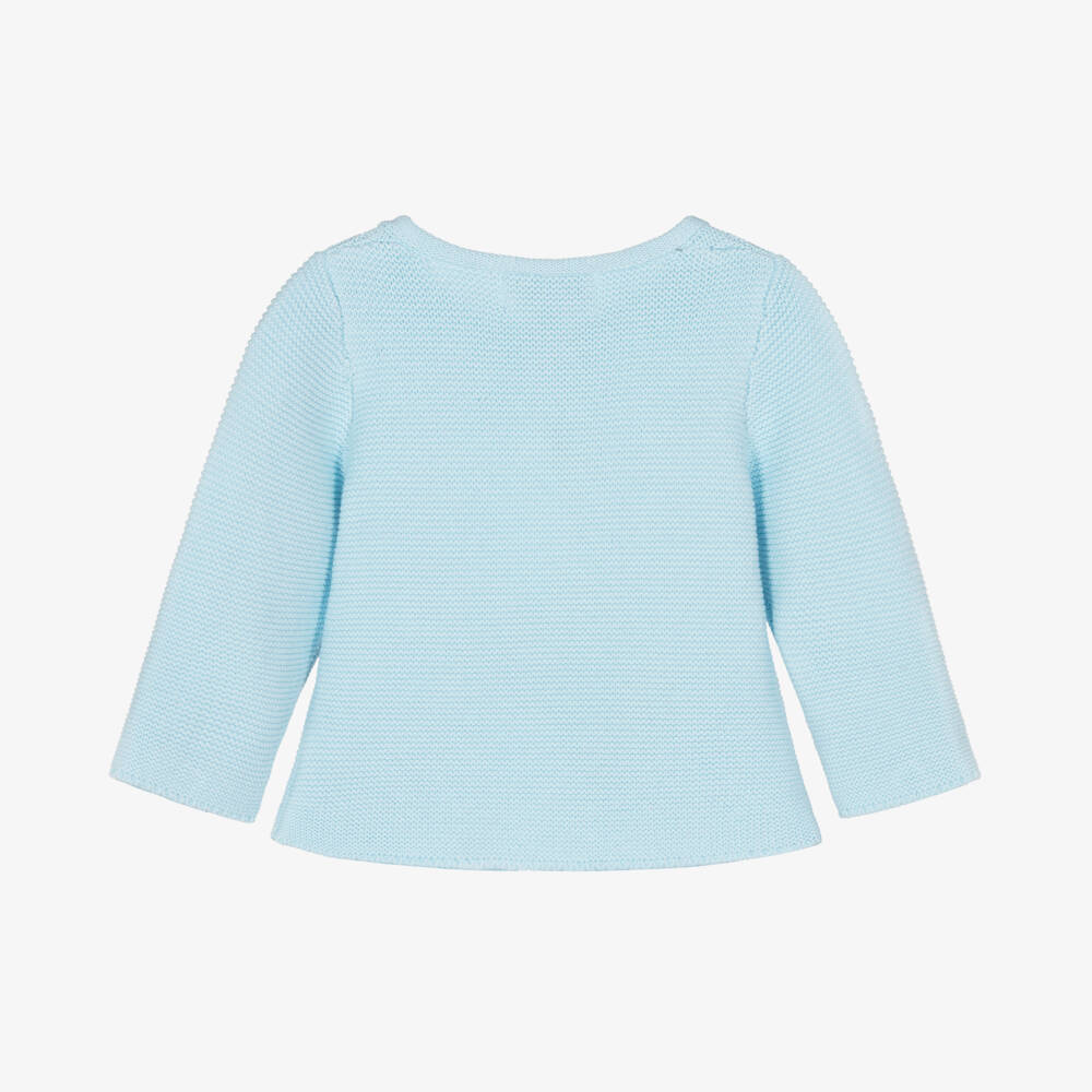 Beau KiD-Boys Light Blue Cotton Cardigan | Childrensalon Outlet