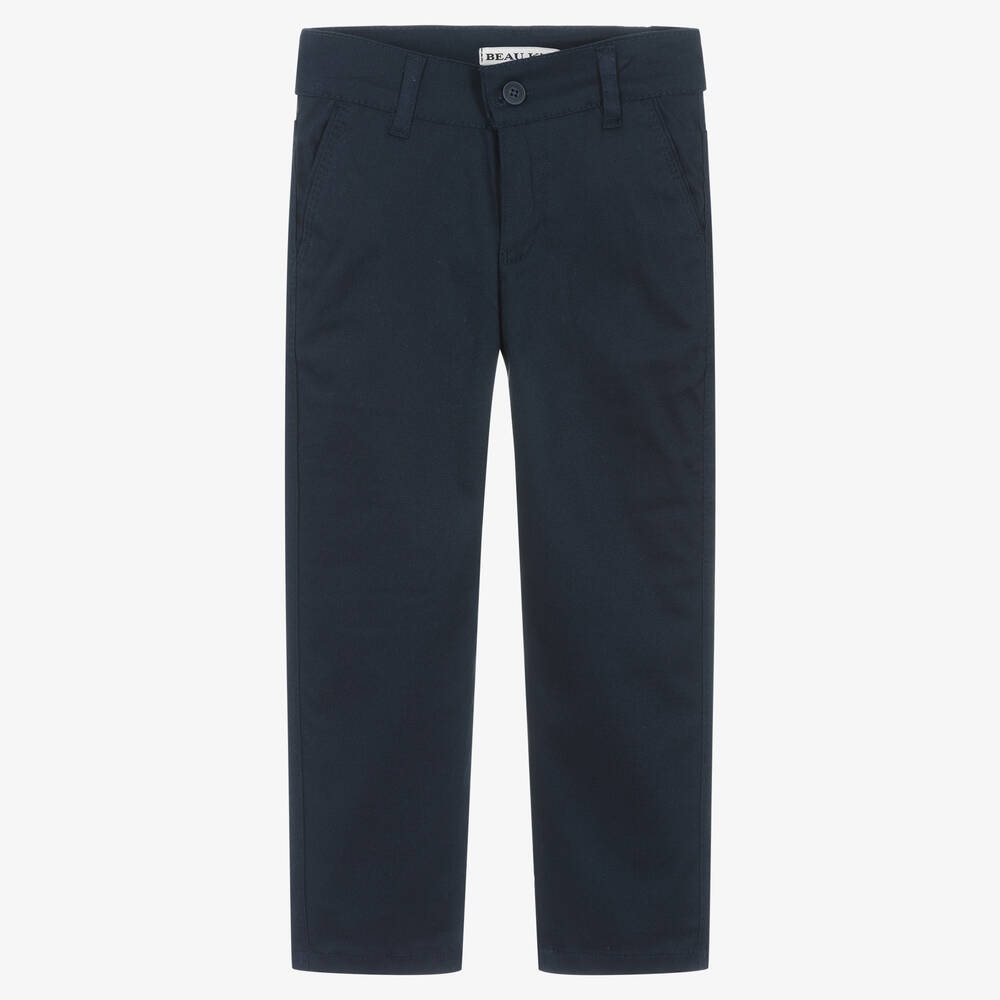 Beau KiD-Boys Navy Blue Trouser Set | Childrensalon Outlet
