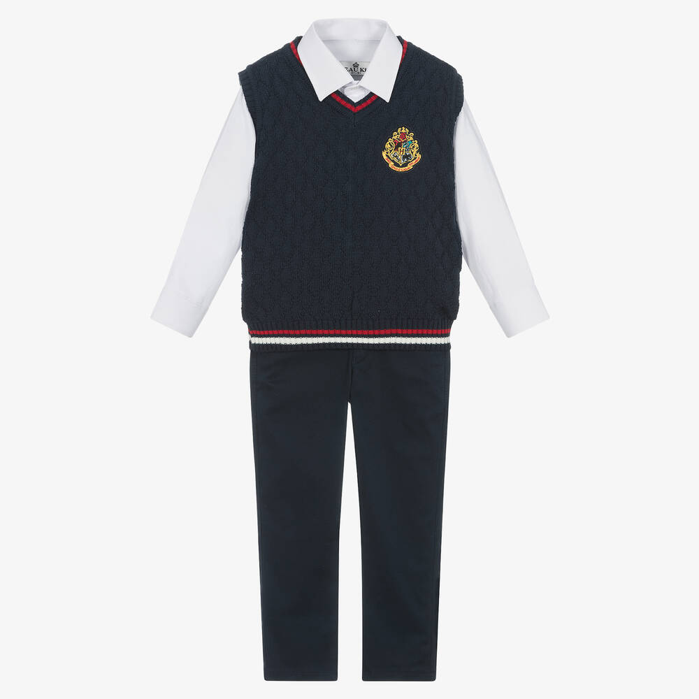 Beau KiD - Boys Navy Blue Trouser Set  | Childrensalon