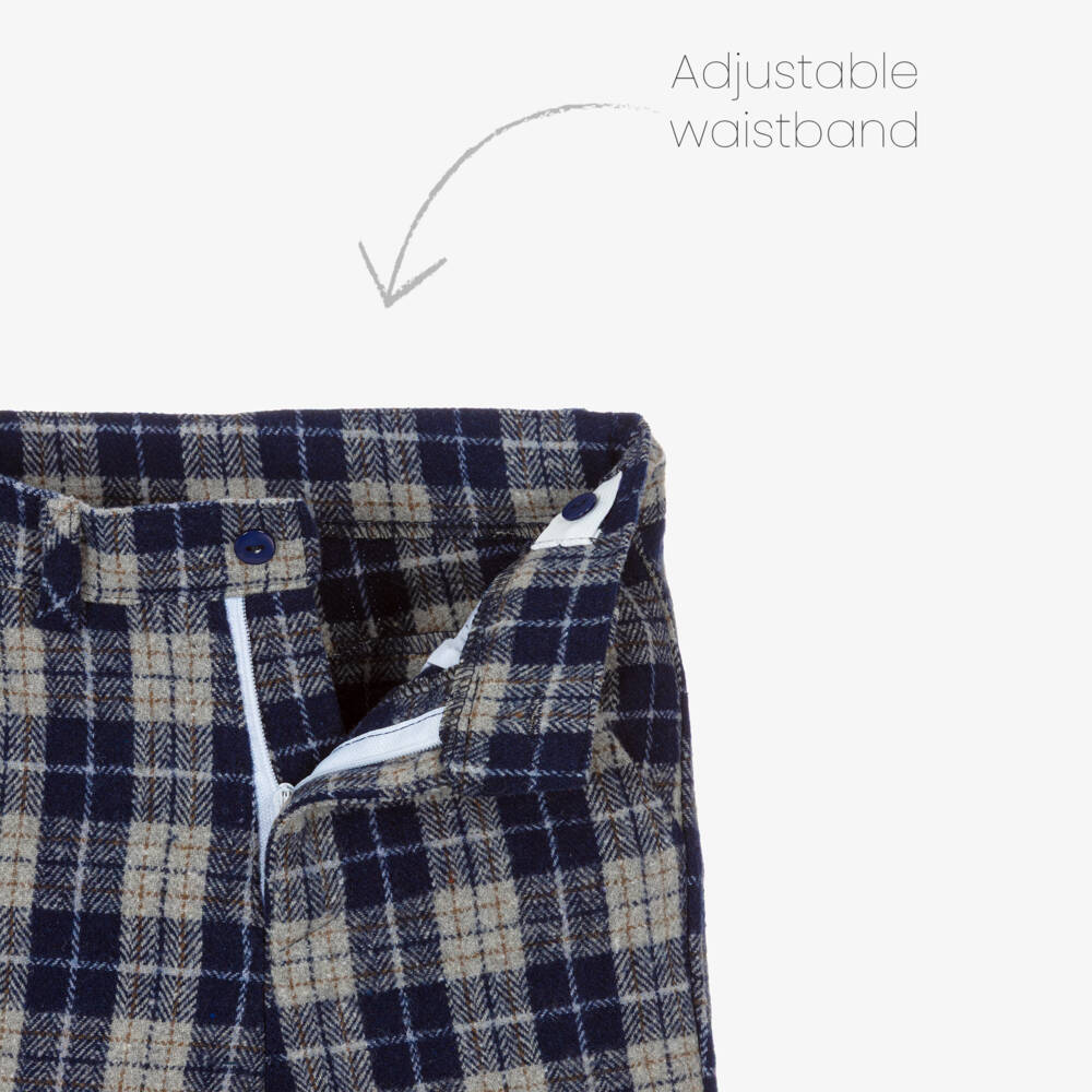 Beau KiD-Boys Navy Blue & White Trouser Set | Childrensalon Outlet