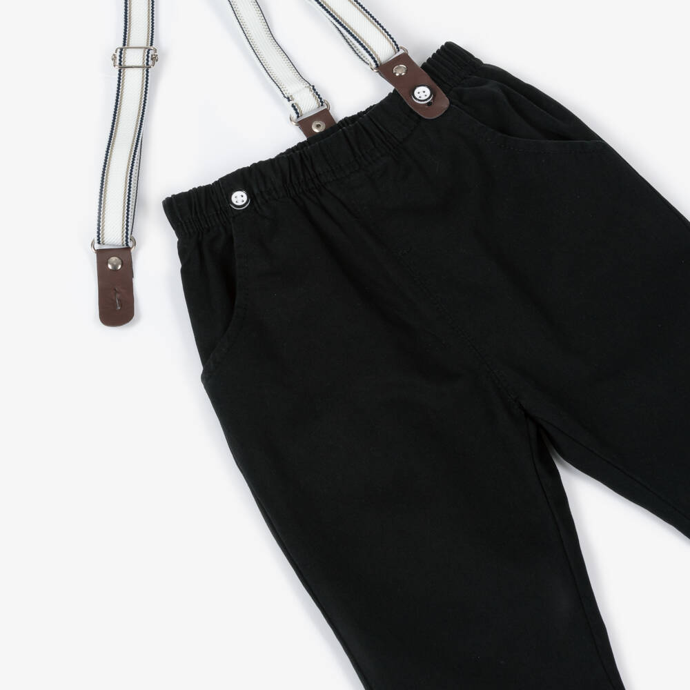 Beau KiD-Boys Navy Trousers & Blue Shirt | Childrensalon Outlet