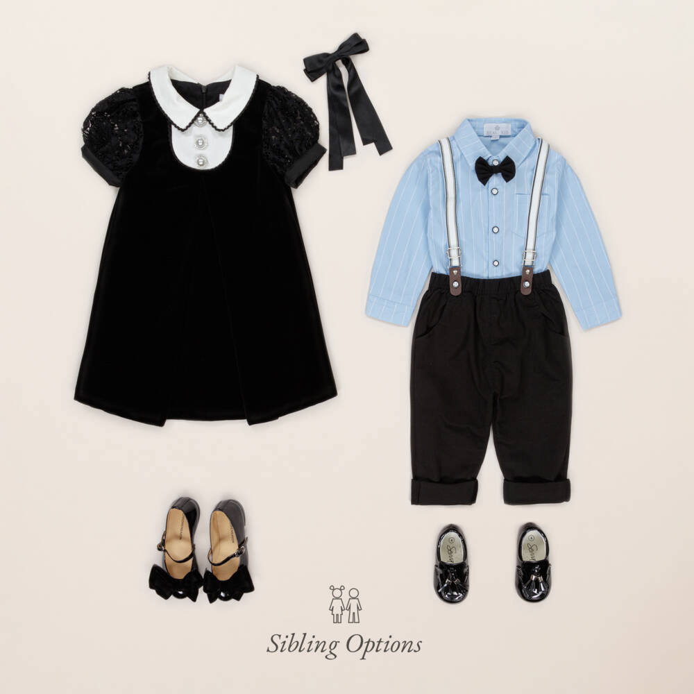 Beau KiD-Boys Navy Trousers & Blue Shirt | Childrensalon Outlet