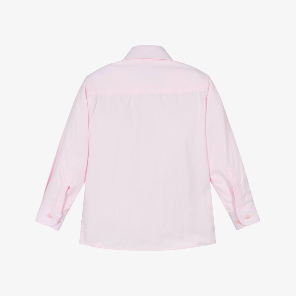 Beau KiD-Boys Pink Cotton Blend Shirt | Childrensalon Outlet