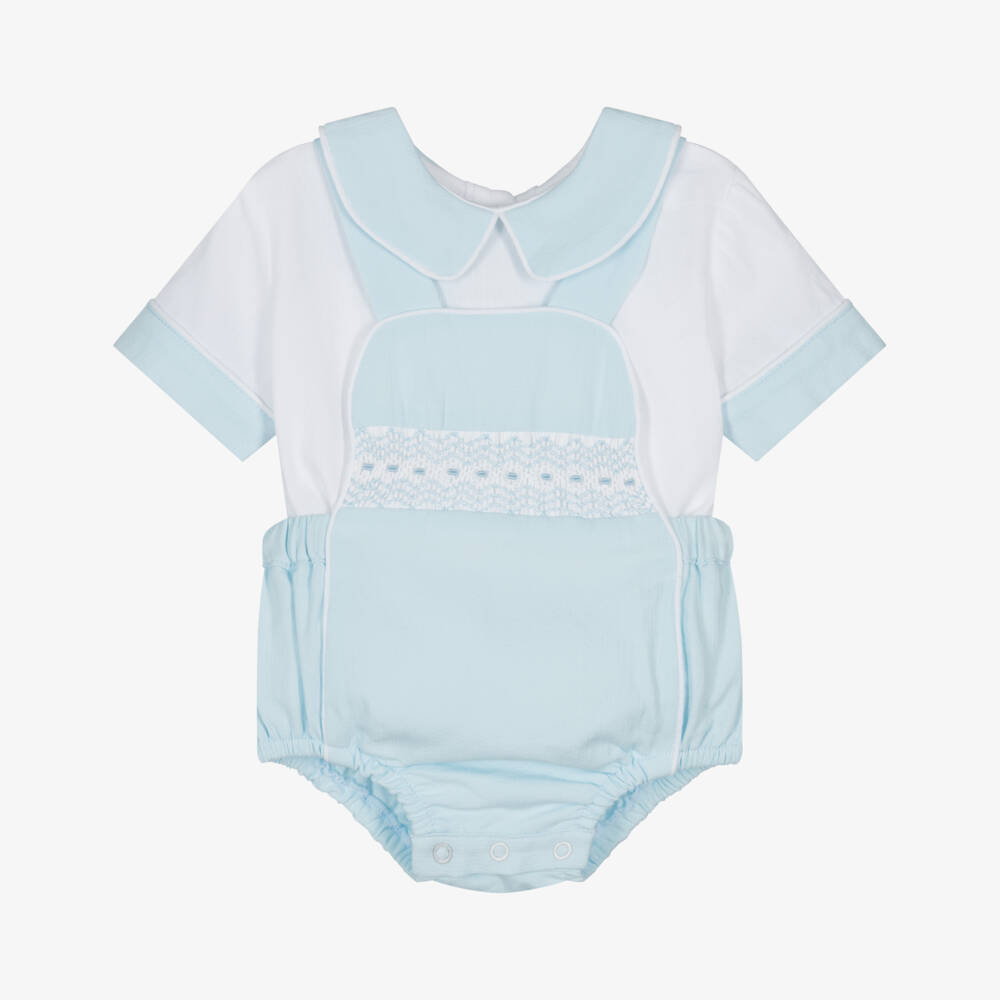 Beau KiD-طقم دنغري قطني أزرق فاتح للأولاد | Childrensalon Outlet