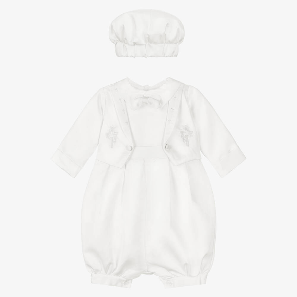 Beau KiD-Кремовый атласный комплект для малышей мальчиков | Childrensalon Outlet