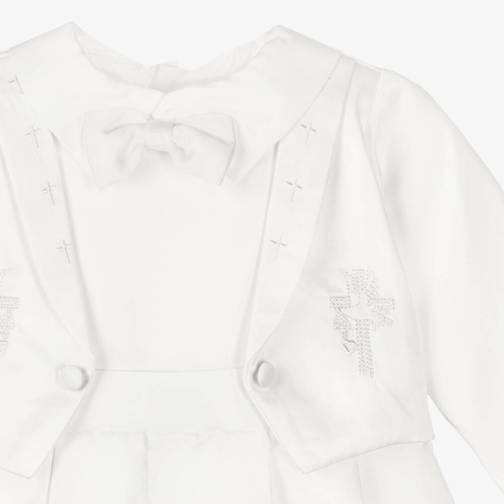 Beau KiD-Кремовый атласный комплект для малышей мальчиков | Childrensalon Outlet