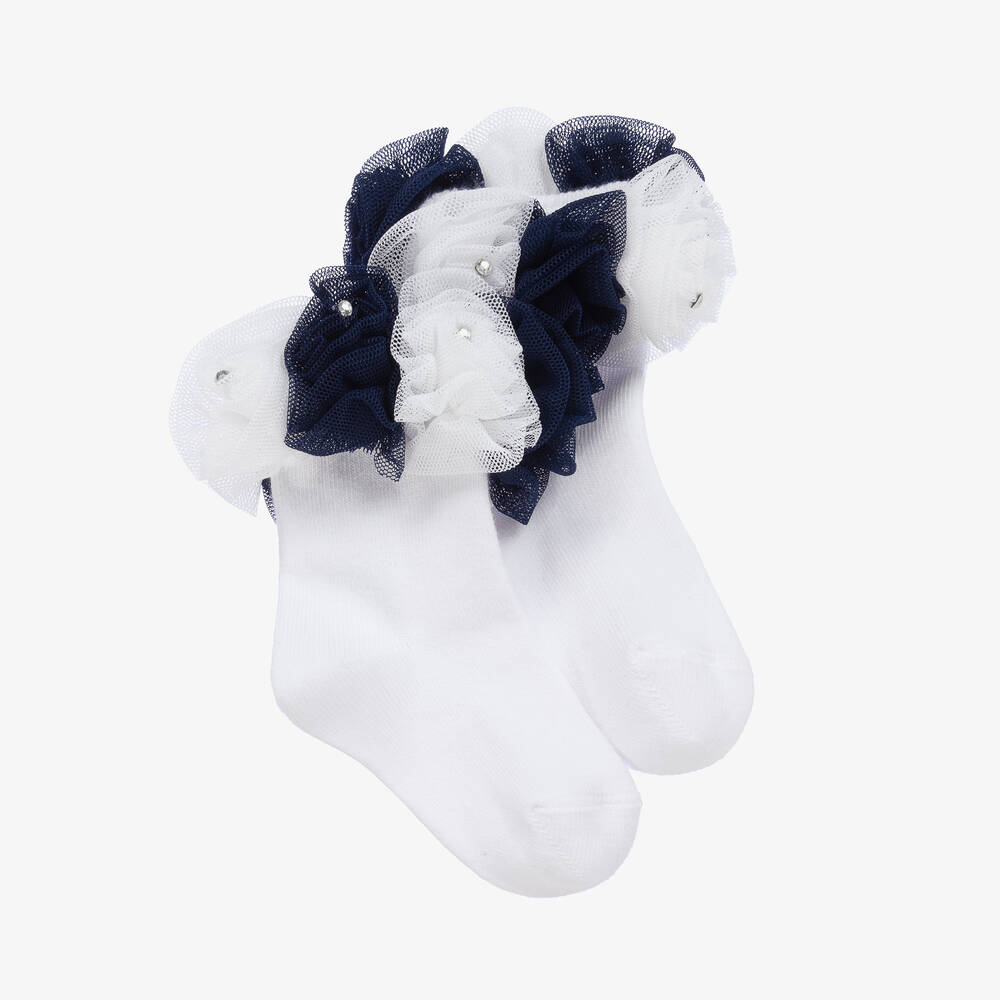 Beau KiD-Frilly White Cotton Socks | Childrensalon Outlet