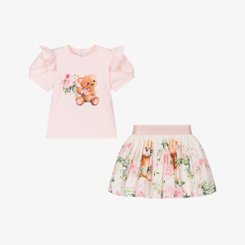 Beau KiD-Girls Adorable Pink Bear Ensemble | Childrensalon Outlet