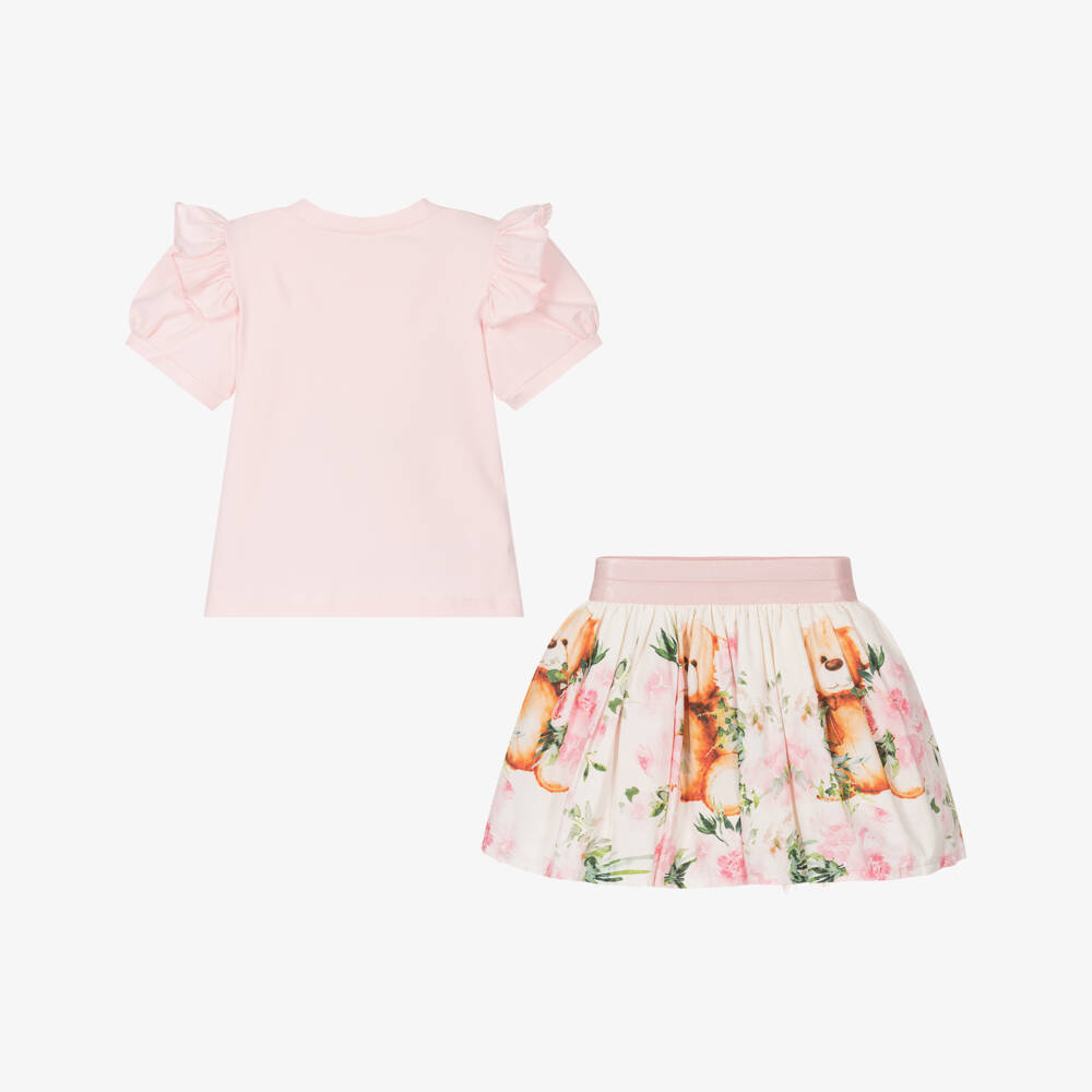 Beau KiD-Girls Adorable Pink Bear Ensemble | Childrensalon Outlet