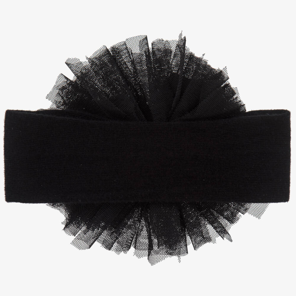 Beau KiD-Girls Black Bow & Tulle Band | Childrensalon Outlet