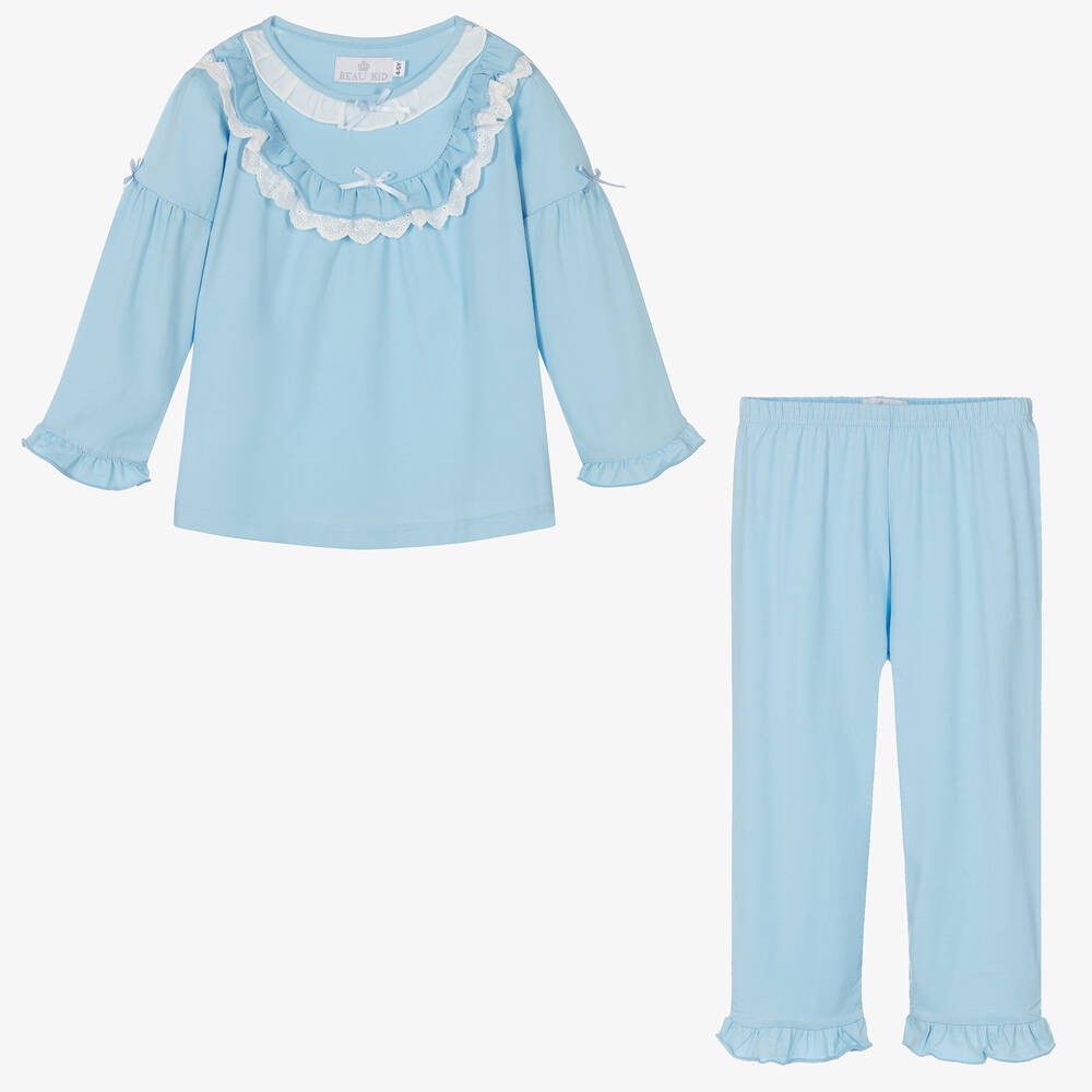 بو كيد-بيجاما جيرسي لون أزرق للبنات | Childrensalon Outlet