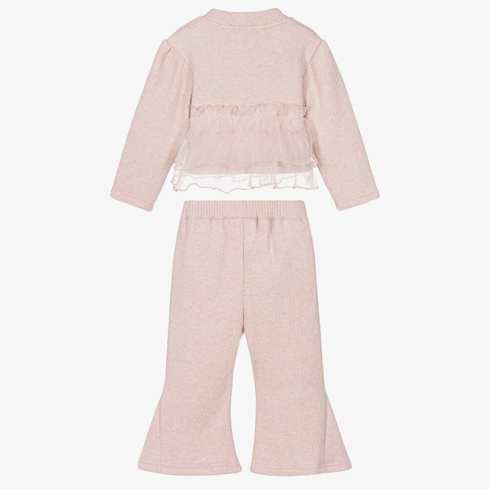 Beau KiD-Girls Blush Knit Tulle Set | Childrensalon Outlet