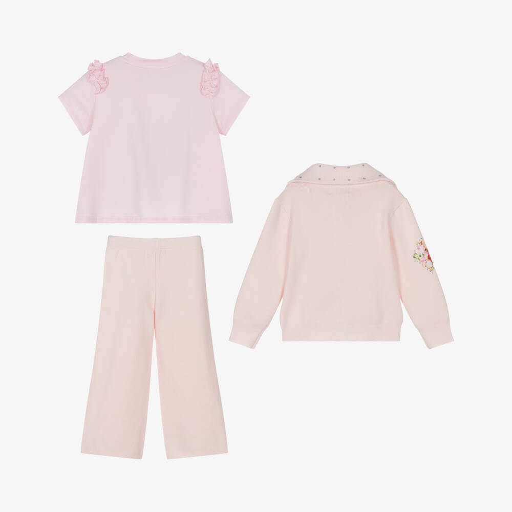Beau KiD-Girls Blush Knitted Ensemble | Childrensalon Outlet