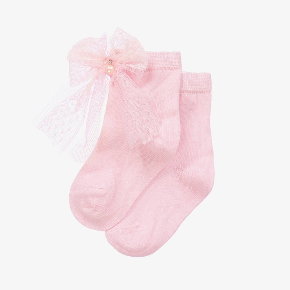 Beau KiD-Girls Blush Lace Ankle Socks | Childrensalon Outlet