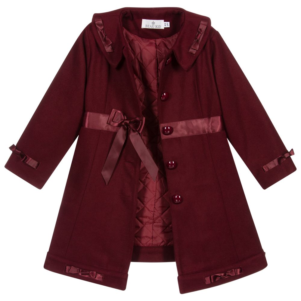 Girls burgundy coat online