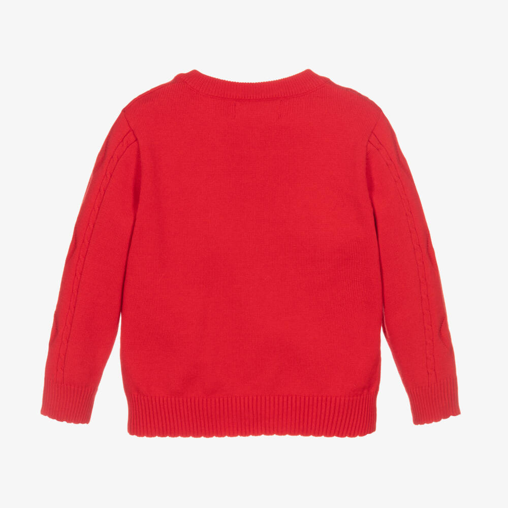 Beau KiD-Girls Cherry Knit Bow Sweater | Childrensalon Outlet