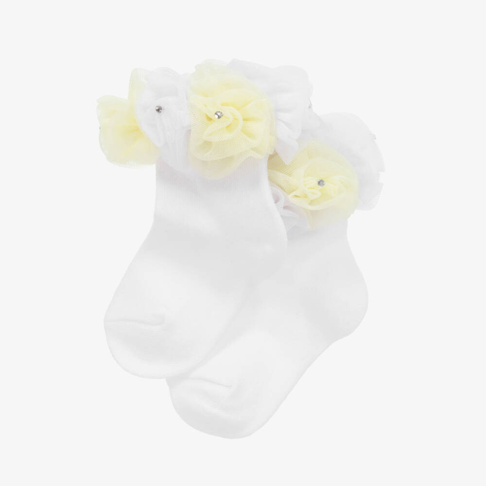 Beau KiD-Girls' Delicate White Ankle Socks | Childrensalon Outlet